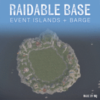 Raidable Base Event Islands + Barge