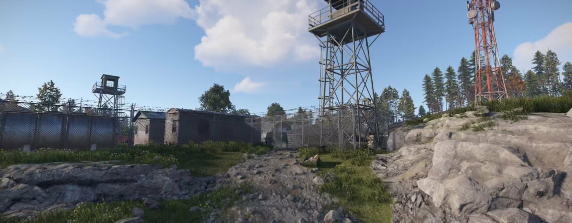 Rust Nuclear Missile Silo monument in development