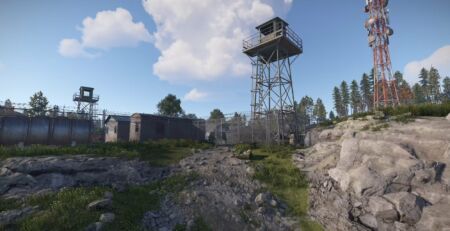 Rust Nuclear Missile Silo monument in development