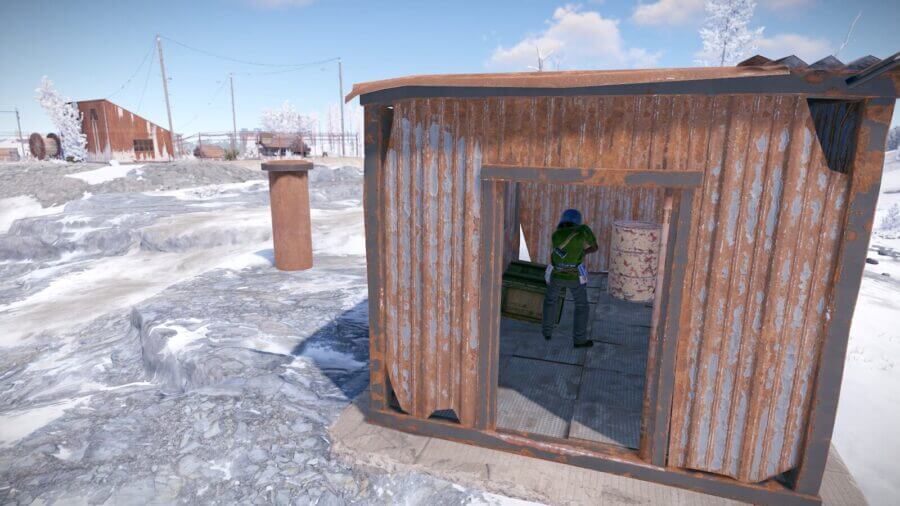 The small shed on the far side of Sewer Branch there is a crate spawn and barrel spawn.