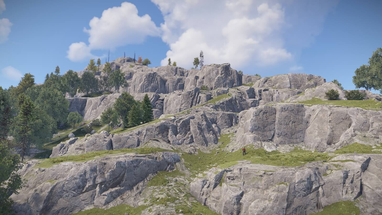 Demonstrating the details put into the creation of the terrain and mountains for observer island