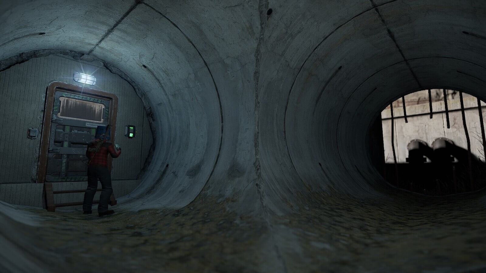 There are multiple green keycard swipe options for extra loot at the small sewers monument