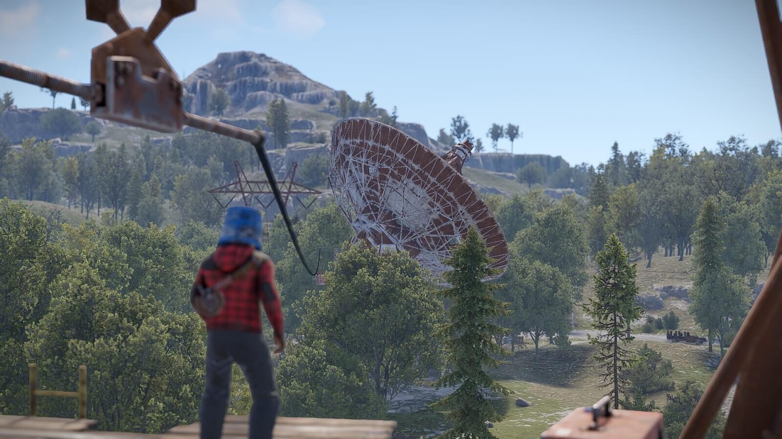 You can quickly travel to the signal transmitter from the nearby zipline tower